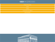 Tablet Screenshot of 1001-adresses.fr
